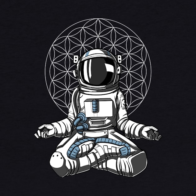 Space Astronaut Zen Yoga Meditation by underheaven